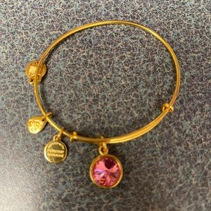 Alex and Ani bracelet October pink gold